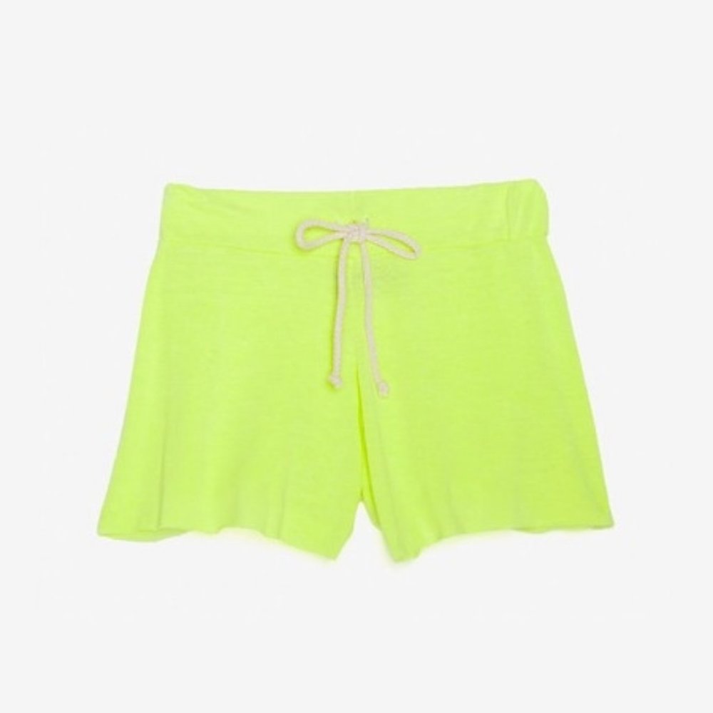 NWT Nation Ltd. Sz L drawstring shorts neon green